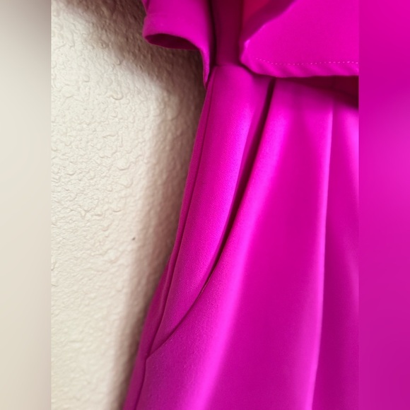 Sugarlips | Pink Ruffled Off-Shoulder Romper - Size S - Picture 4 of 7